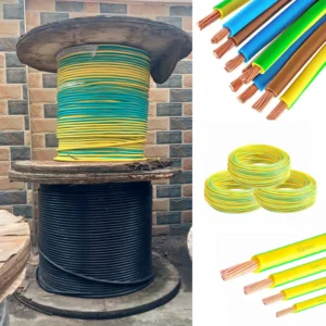 50mm² Single Core Flexible Cable DC Earth Cable Black Yellow Green - C.Divine