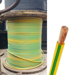 70mm² Single Core PVC Insulated Cable Earth Green Yellow - C.Divine