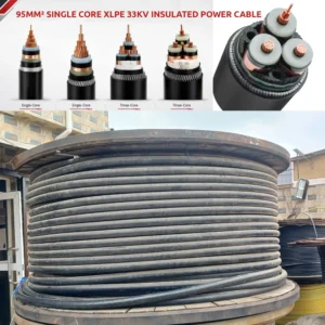 95mm² Single Core XLPE 33KV Insulated Power Cable - C.Divine