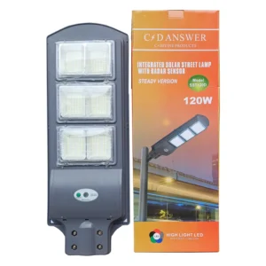 C.Divine 120W Integrated Solar Street Lamp with Radar Sensor