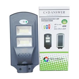 C.Divine 40W Integrated Solar Street Lamp with Radar Sensor