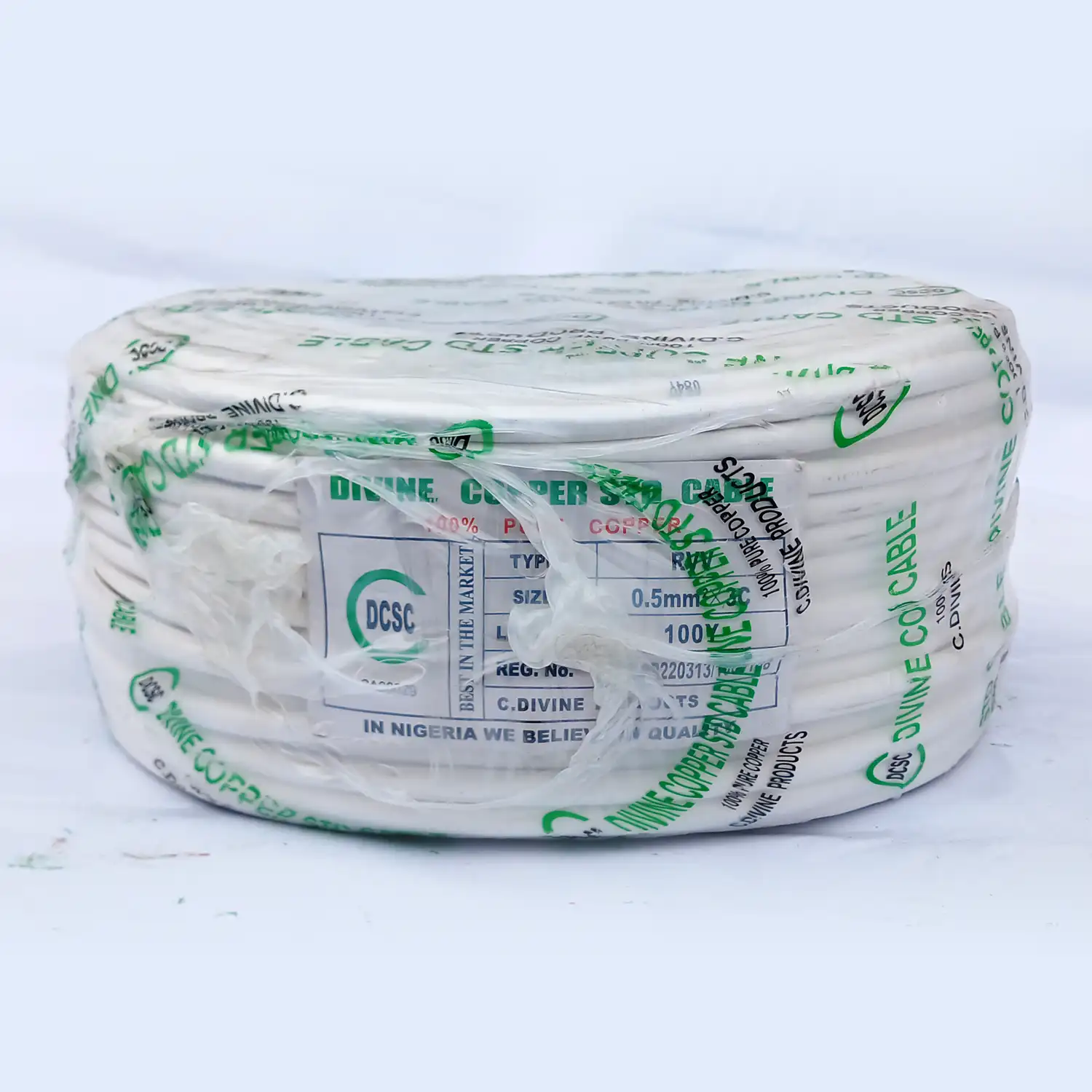 0.5mm² X 3C Flexible Cable Divine Copper Standard Cable Wire