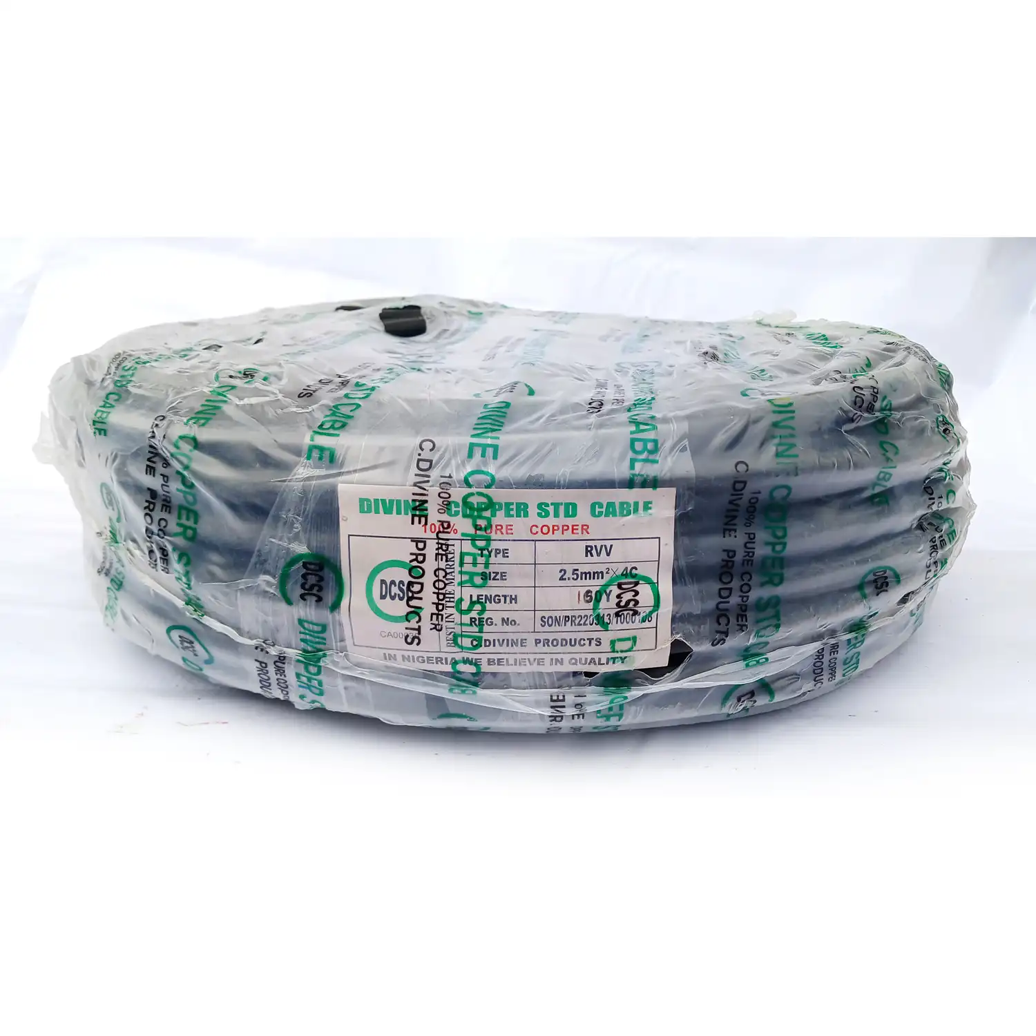2.5mm² X 4C Flexible Cable Divine Copper Standard Cable 50Y RVV Wire