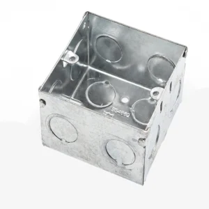 BS4662 3x3 knockout galvanized metal switch box