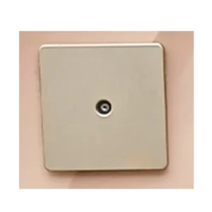 C Divine Pure Gold TV Socket with Neon 1Gang