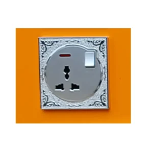 C Divine Queen Gold Socket 13A with Neon 1Gang