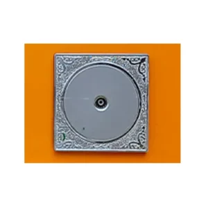 C Divine Queen Gold TV Socket with Neon 1Gang