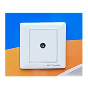 C Divine Western+Plus TV Socket with Neon 1Gang