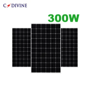 C.DIVINE 300W Monocrystalline Sun Power PV Solar Panel
