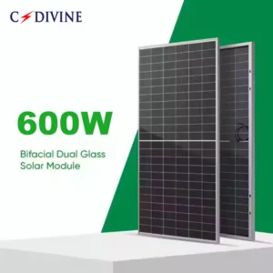 C.DIVINE 600W Half-Cut Bifacial Solar Panel