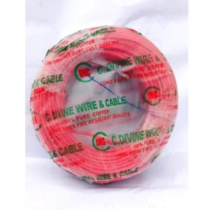 C.Divine 4.0mm² Single Flexible Cable Fire Resistant 100m Wire Red
